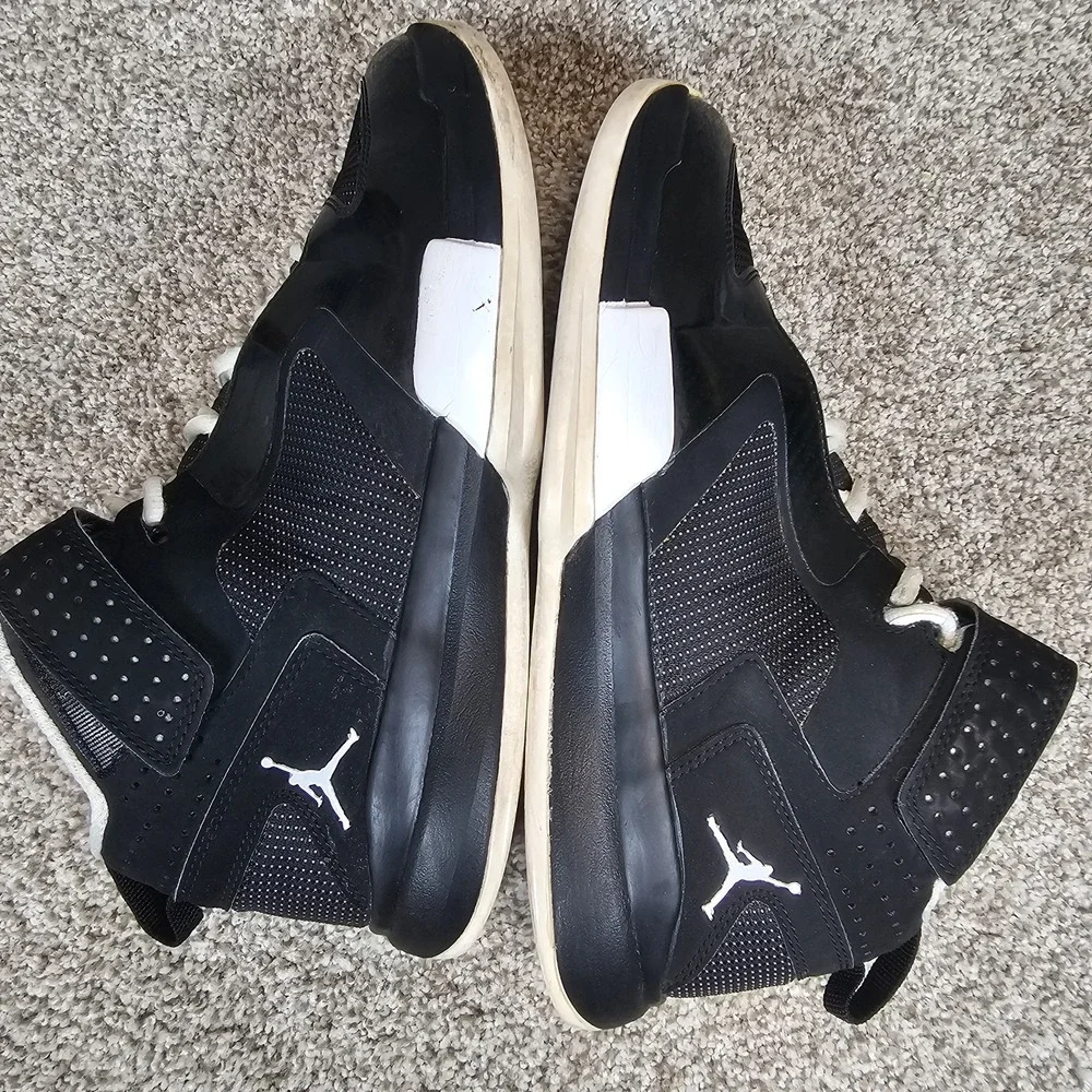 Nike Jordan Flight SC-1 Jumpman Black White Shoes Mens Size 9.5 454043-010
